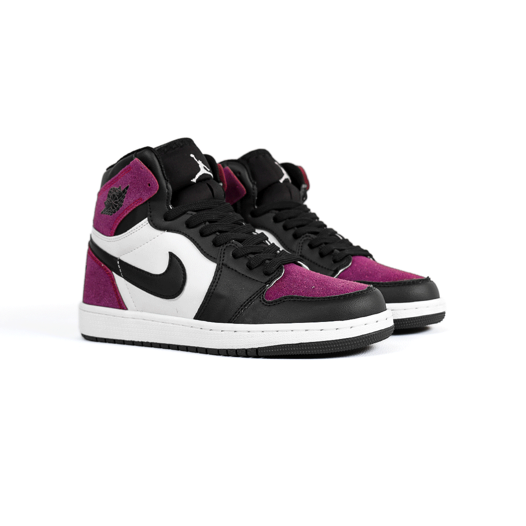 کتونی عمده نایک Nike مدل جردن وان ساقدار Jordan مشکی بنفش مردانه گروه تولید صفری