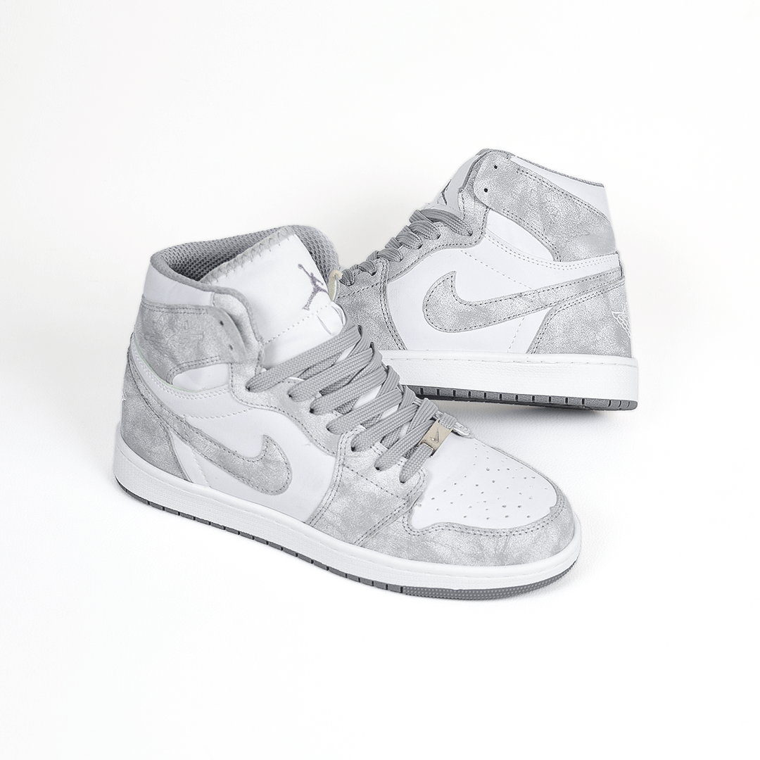  کتونی عمده نایک Nike مدل جردن وان ساقدار Jordan سفید طوسی مردانه گروه تولید صفری 