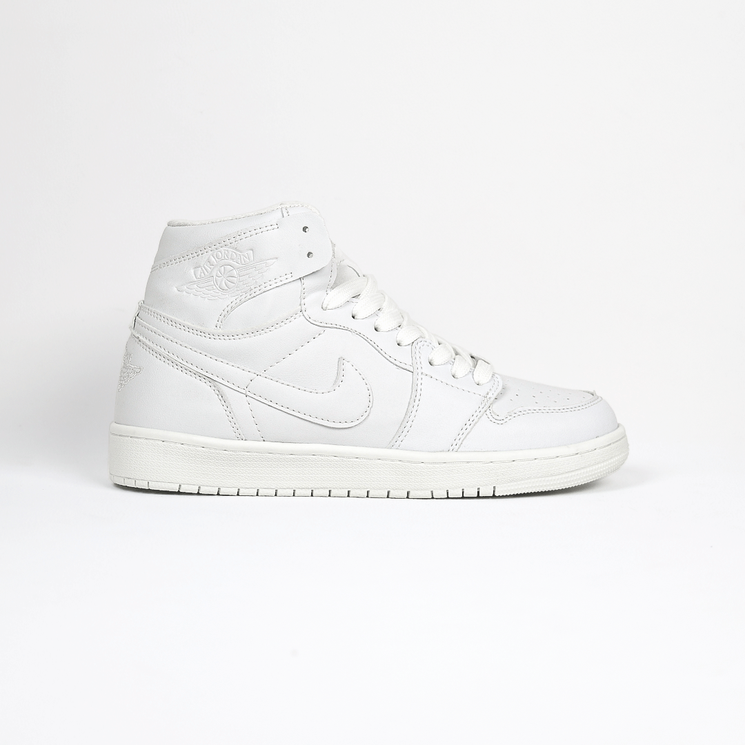  کتونی عمده نایک Nike مدل جردن وان ساقدار Jordan تمام سفید مردانه گروه تولید صفری 