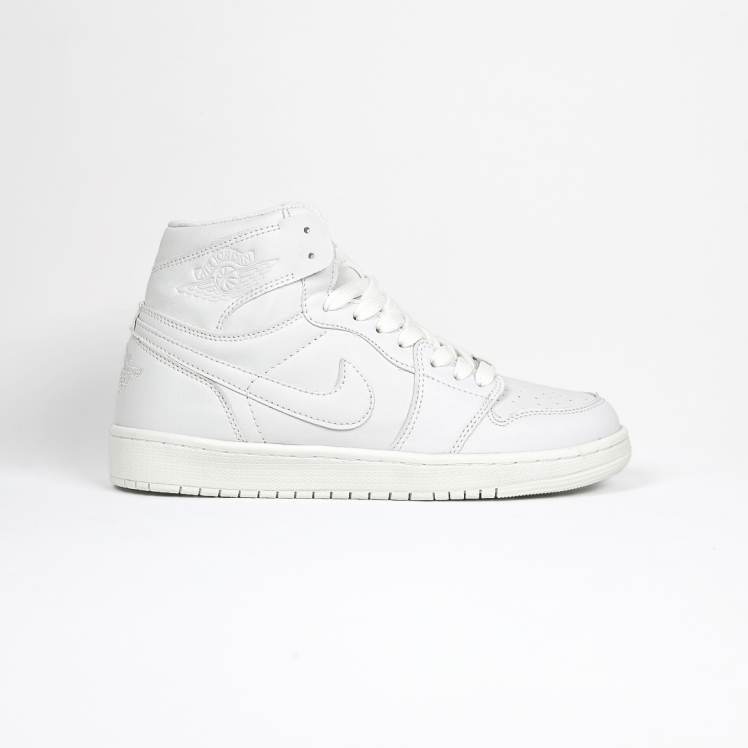 کتونی عمده نایک Nike مدل جردن وان ساقدار Jordan تمام سفید مردانه گروه تولید صفری