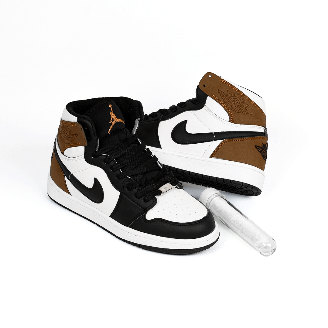  کتونی عمده نایک Nike مدل جردن وان ساقدار Jordan رنگ مشکی قهوه‌ای مردانه گروه تولید صفری 