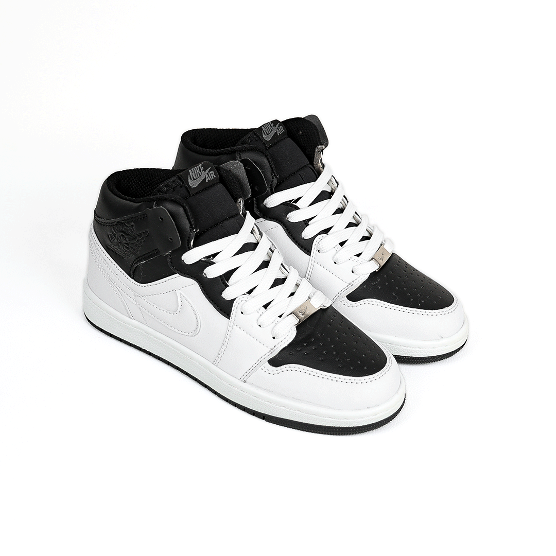 کتونی عمده نایک Nike مدل جردن وان ساقدار Jordan سفید مشکی مردانه کد 536 گروه تولید صفری