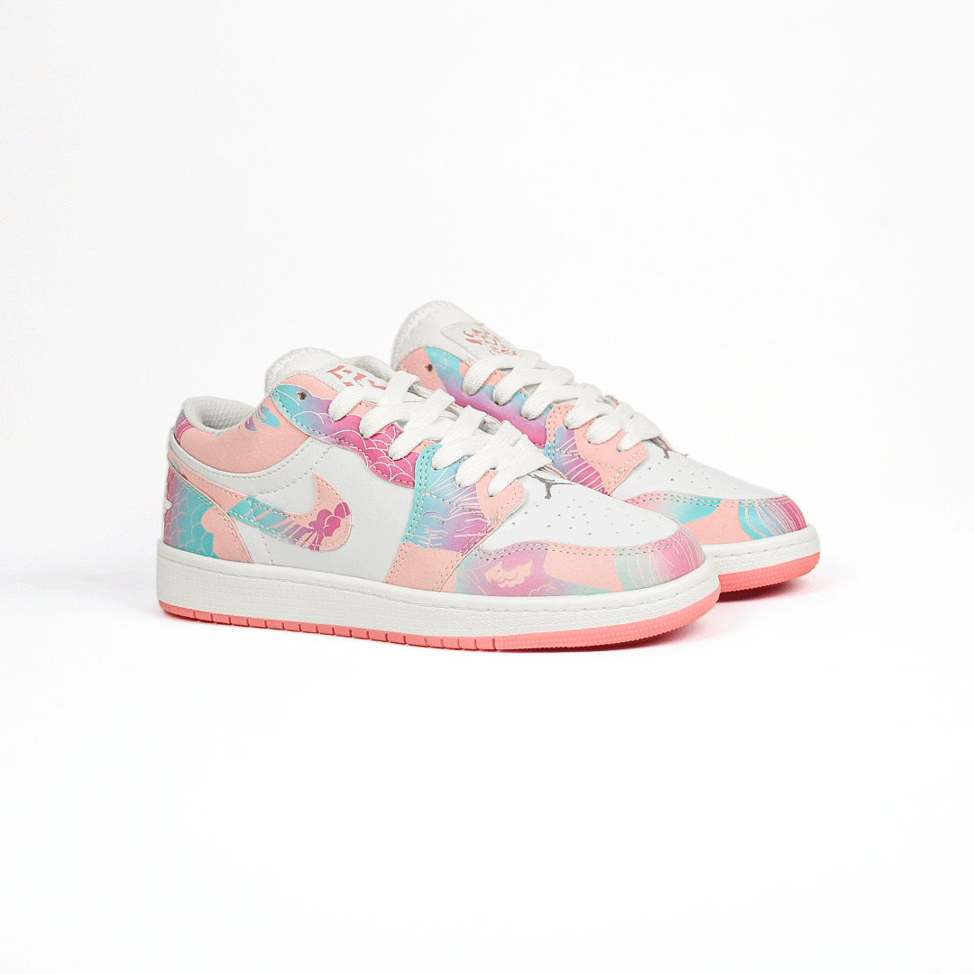  کتونی عمده نایک Nike مدل جردن وان دارگون Dragon کاستوم سفید صورتی زنانه گروه تولید صفری 