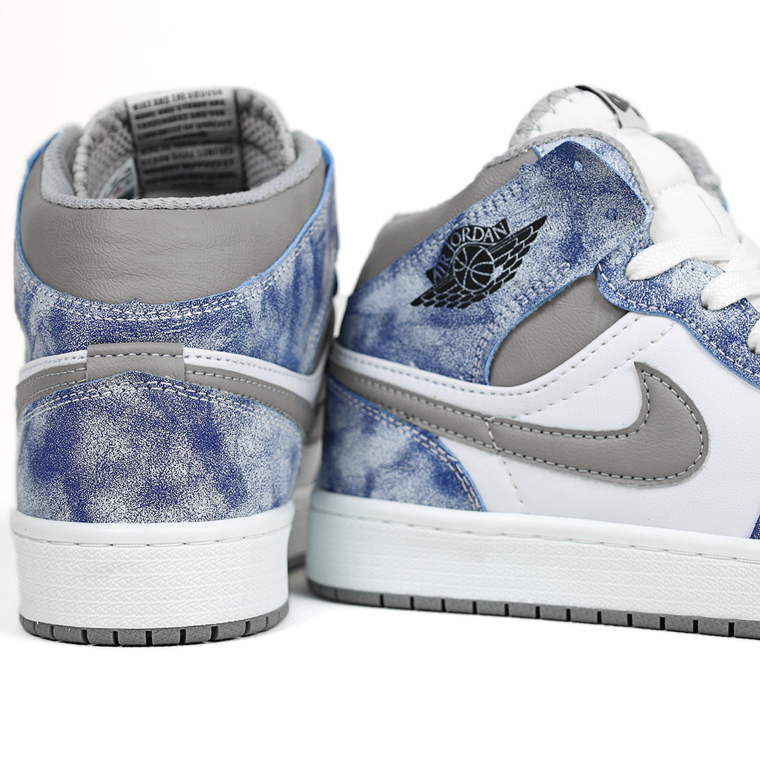  کتونی عمده نایک Nike مدل جردن وان ساقدار Jordan سفید آبی زنانه گروه تولید صفری 