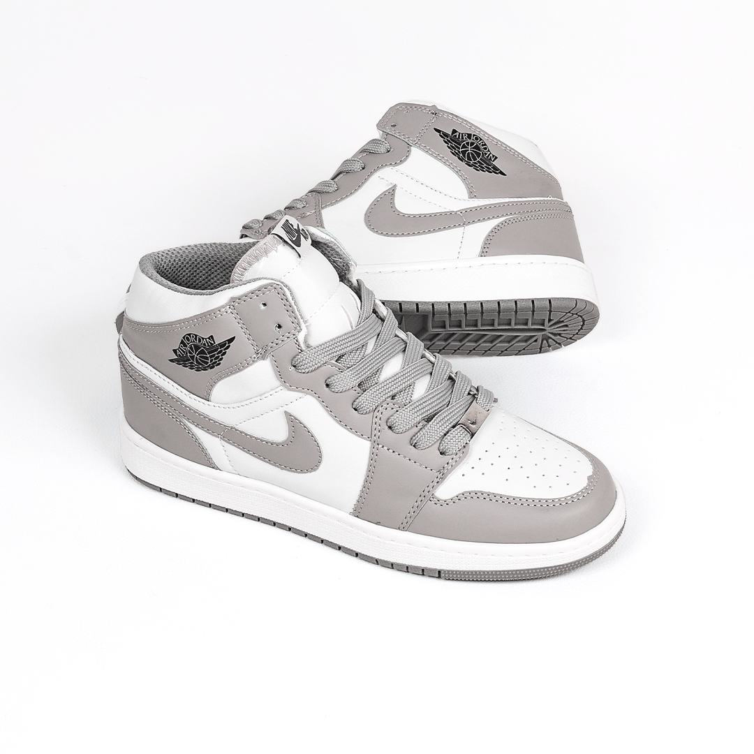 کتونی عمده نایک Nike مدل جردن وان ساقدار Jordan سفید طوسی زنانه گروه تولید صفری