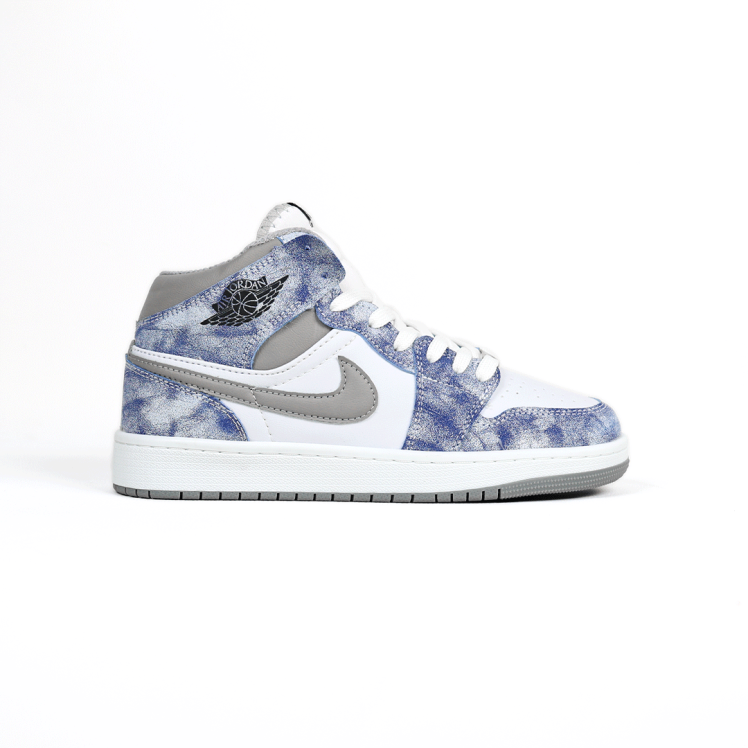 کتونی عمده نایک Nike مدل جردن وان ساقدار Jordan سفید آبی زنانه گروه تولید صفری