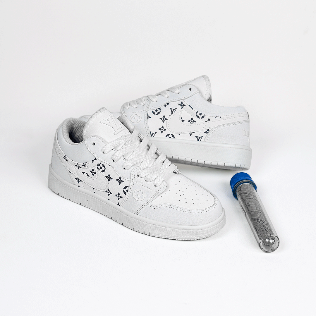  کتونی عمده نایک جردن لویی ویتون سفید 