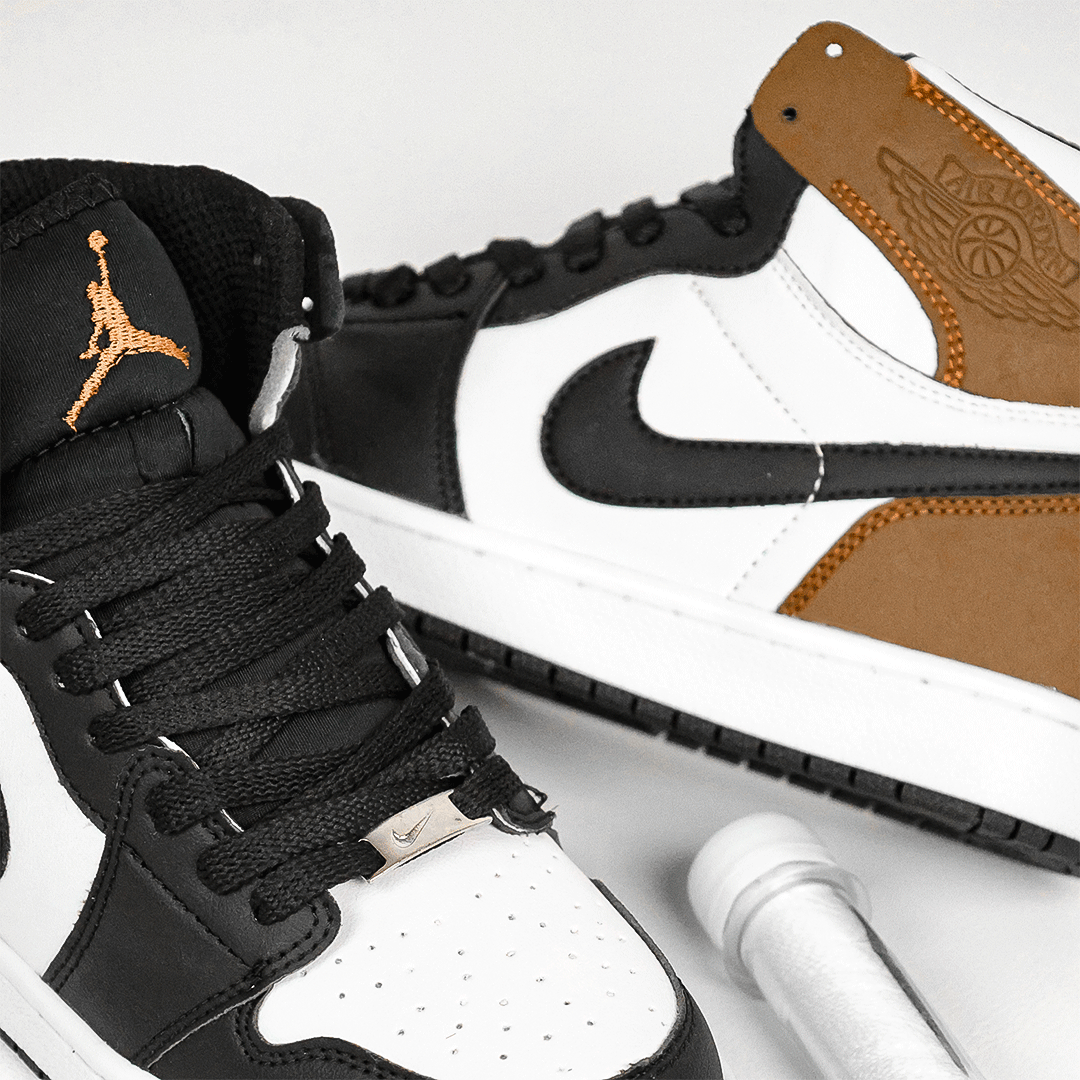  کتونی عمده نایک Nike مدل جردن وان ساقدار Jordan رنگ مشکی قهوه‌ای مردانه گروه تولید صفری 