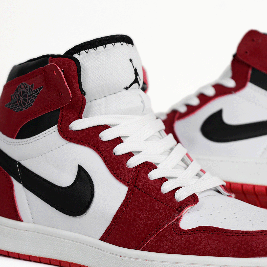 کتونی عمده نایک Nike مدل جردن وان ساقدار Jordan سفید قرمز مردانه گروه تولید صفری