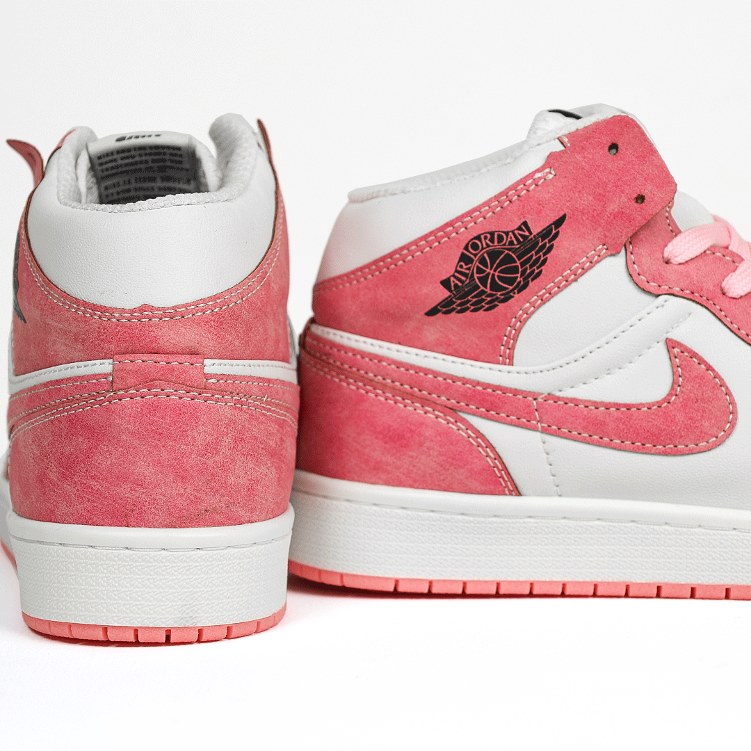 کتونی عمده نایک Nike مدل جردن وان ساقدار Jordan سفید صورتی زنانه گروه تولید صفری