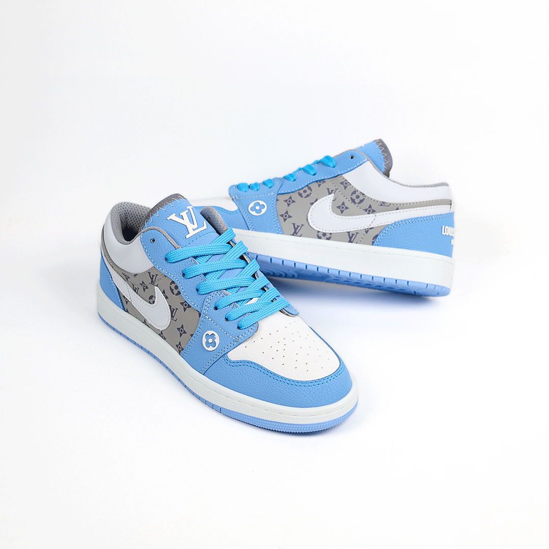  کتونی عمده نایک جردن لویی ویتون آبی طوسی 