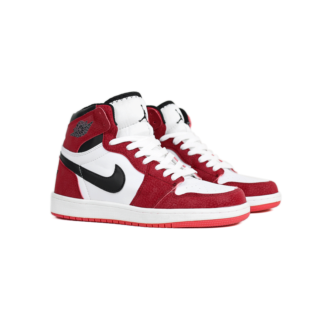 کتونی عمده نایک Nike مدل جردن وان ساقدار Jordan سفید قرمز مردانه گروه تولید صفری