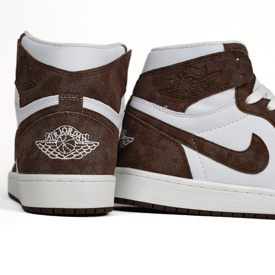  کتونی عمده نایک Nike مدل جردن وان ساقدار Jordan سفید قهوه‌ای مردانه گروه تولید صفری 