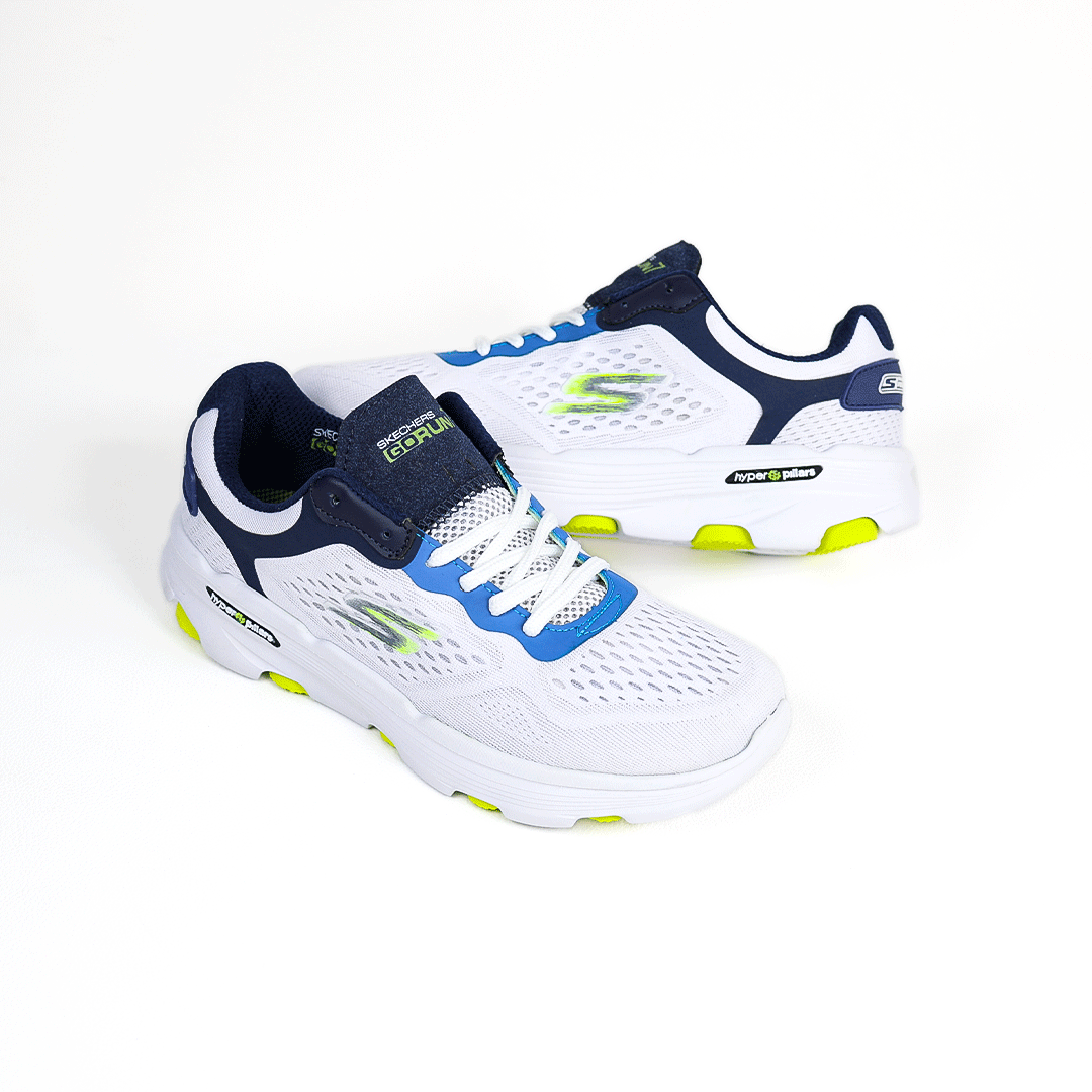  کتونی رانینگ عمده مدل اسکیچرز مردانه رنگ سفید 