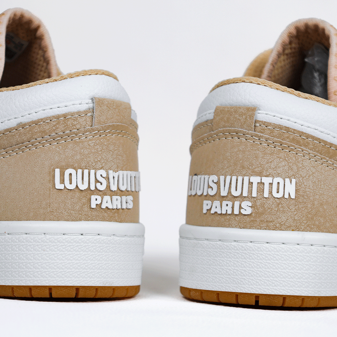 کتونی عمده نایک جردن لویی ویتون سفید کرم