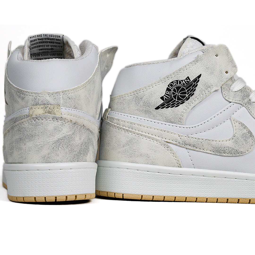  کتونی عمده نایک Nike مدل جردن وان ساقدار Jordan سفید کرم زنانه گروه تولید صفری 