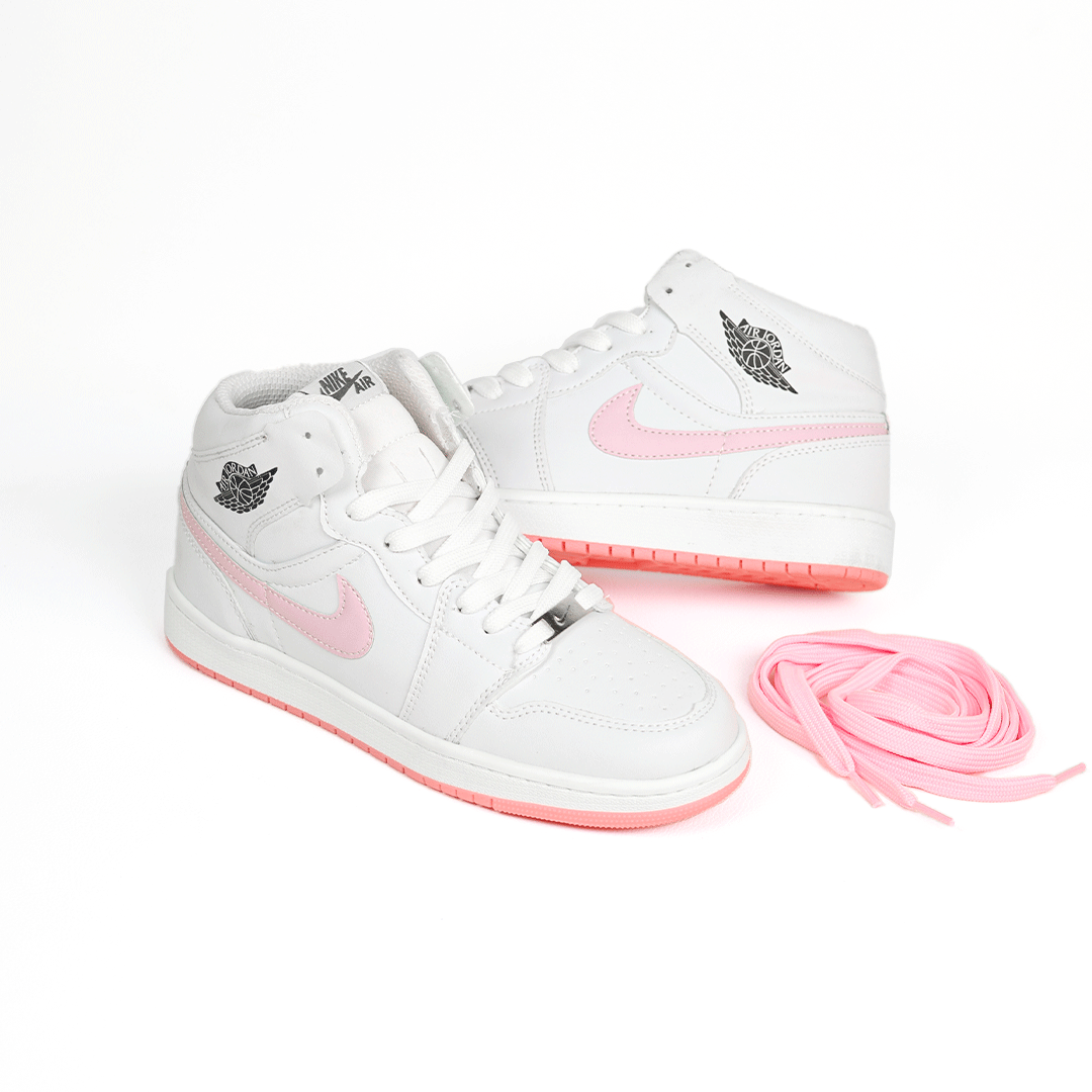 کتونی عمده نایک Nike مدل جردن وان ساقدار Jordan سفید صورتی زنانه گروه تولید صفری