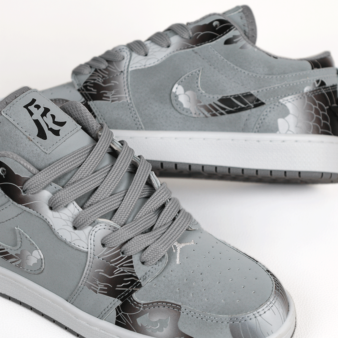  کتونی عمده نایک Nike مدل جردن وان دارگون Dragon کاستوم طوسی زنانه و مردانه گروه تولید صفری 